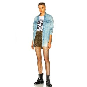 R13 High Rise Mini Skirt🐆😎